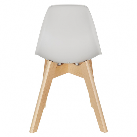 Chaise scandinave enfant coque Gris Home Deco Factory