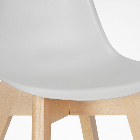 Chaise scandinave enfant coque Gris Home Deco Factory