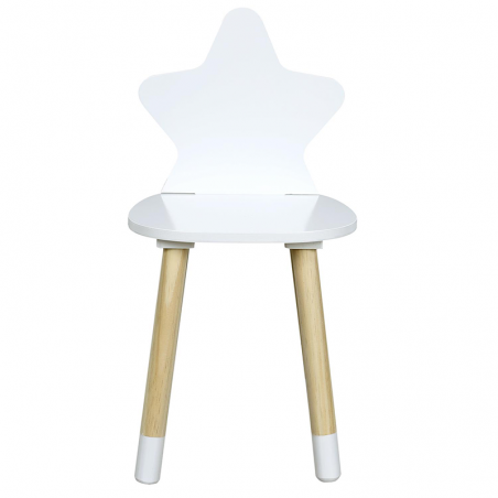 Chaise enfant étoile Blanche Home Deco Kids