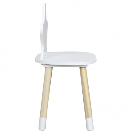 Chaise enfant étoile Blanche Home Deco Kids