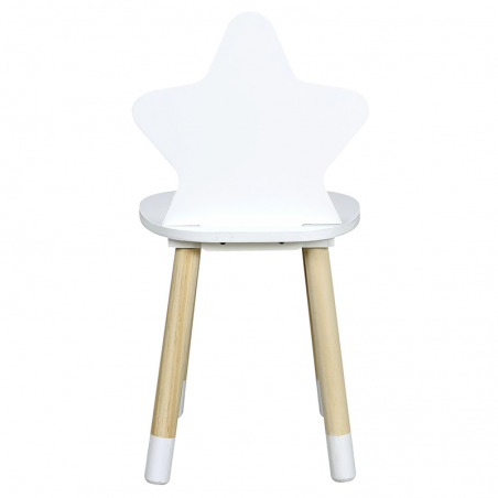 Chaise enfant étoile Blanche Home Deco Kids
