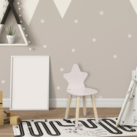 Chaise enfant étoile Blanche Home Deco Kids