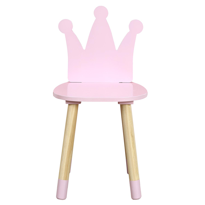 Chaise enfant couronne Rose Home Deco Kids