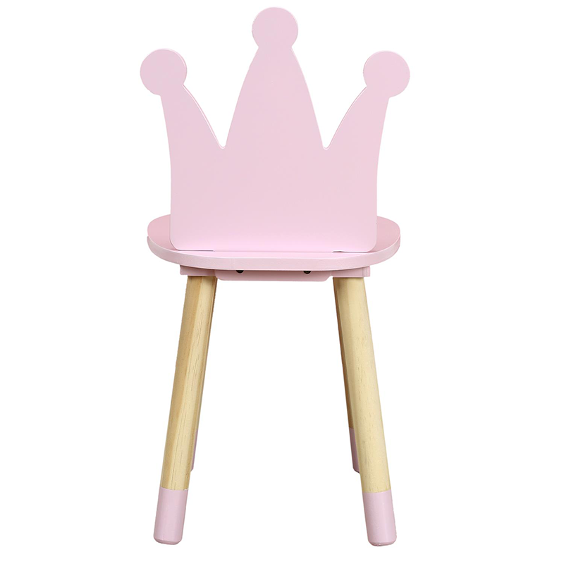 Chaise enfant couronne Rose Home Deco Kids