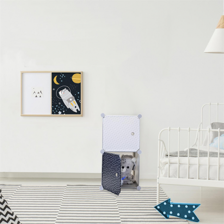 Rangement Modulable 2 Cubes Garçon Home Deco Kids
