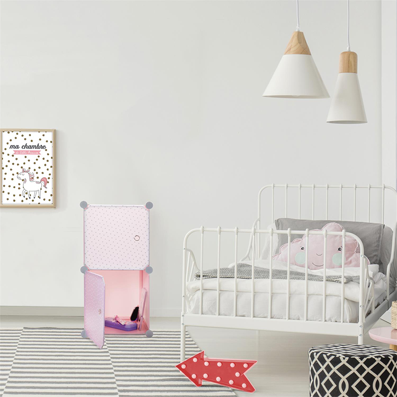 Rangement Modulable 2 Cubes Fille Home Deco Kids
