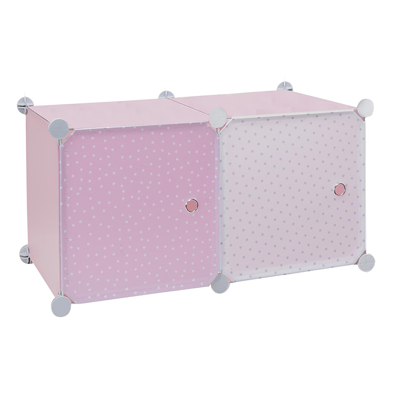 Rangement Modulable 2 Cubes Fille Home Deco Kids