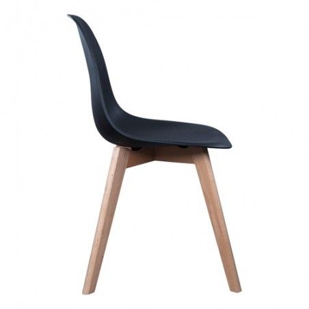 Chaise scandinave coque Noire