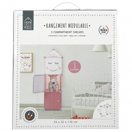 Rangement armoire modulable 3 cubes fille Home Deco Kids 2