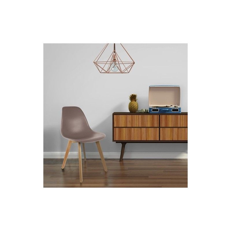 Chaise scandinave coque Noire