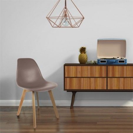 Chaise scandinave coque Noire