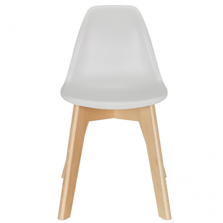 Table avec pot crayons + 2 chaises enfant Gris