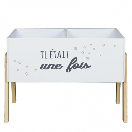 Bac à livres enfant Il était une fois Blanc Home Deco kids