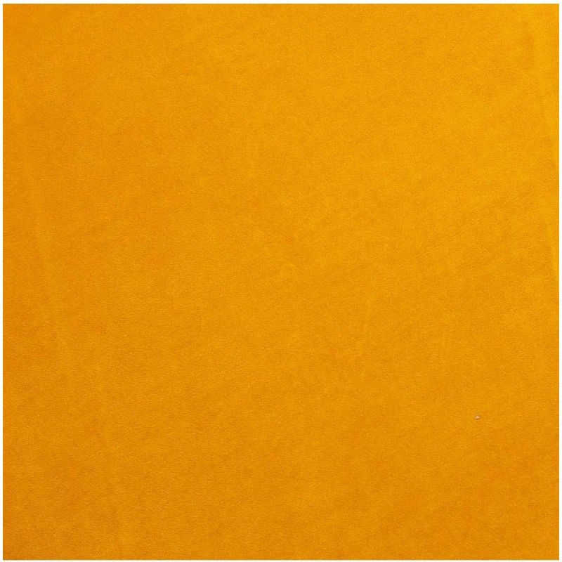 Tabouret Velours Arty Jaune Ocre Atmosphera