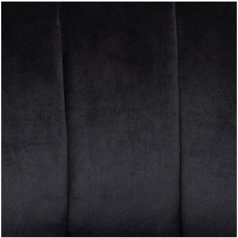 Fauteuil En Velours Naova Noir Atmosphera