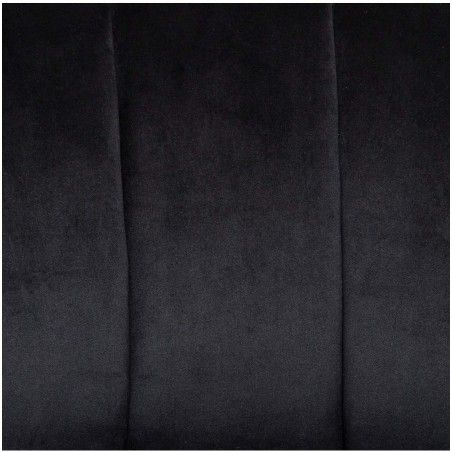 Fauteuil En Velours Naova Noir Atmosphera