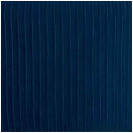 Tabouret Velours Plisse Solaro Bleu Atmosphera