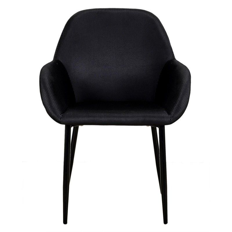 Lot De 2 Fauteuils Giulia Noir Home Deco Factory