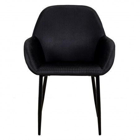 Lot De 2 Fauteuils Giulia Noir Home Deco Factory