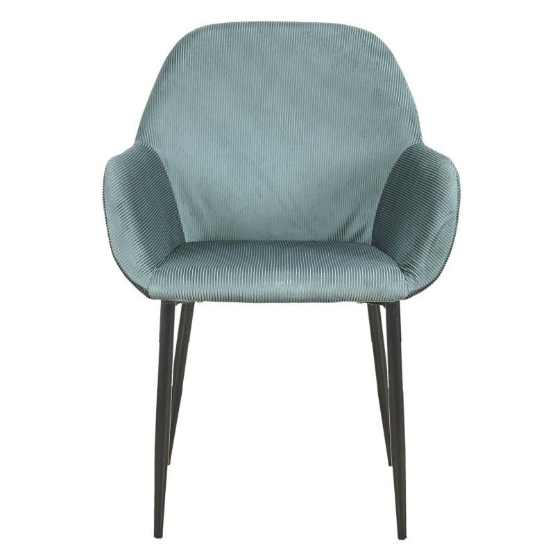 Lot De 2 Fauteuils Giulia Bleu Canard Home Deco Factory