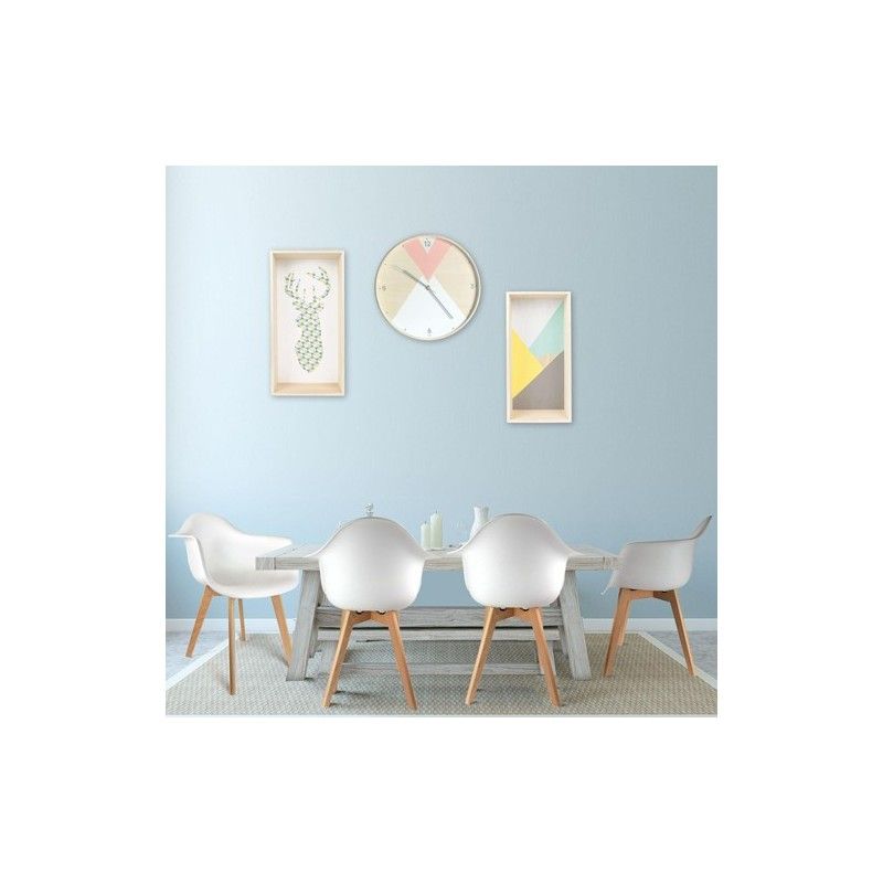 Chaise Scandinave Transparente Noire