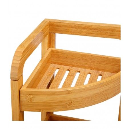 Étagère Angle 3 Niveaux Bambou Sicela Five