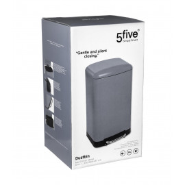 Poubelle En Métal Ariane 30 L Gris Foncé Five 2