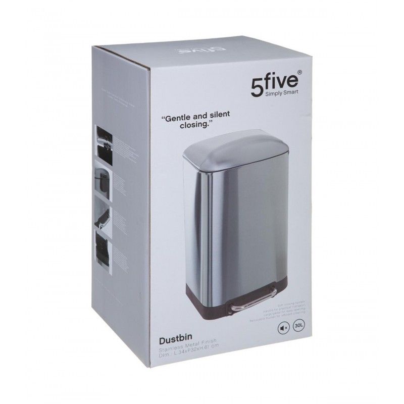 Poubelle En Métal Ariane 30 L Inox Five