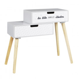 Chevet enfant en bois Liberty GRIS Home Deco Kids 2