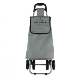 Chariot De Marche 4 Roues Gris Home Deco Factory