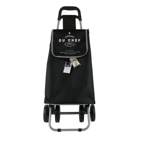 Chariot De Marche 4 Roues Noir Home Deco Factory