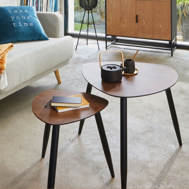 Lot De 2 Tables Mileo Noyer Atmosphera