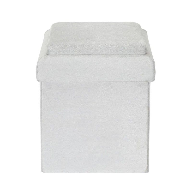 Coffre pouf pliable brique GRIS Home Deco Kids