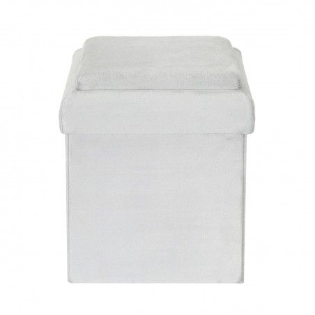 Coffre pouf pliable brique GRIS Home Deco Kids