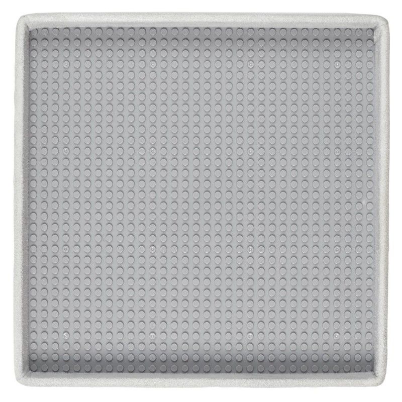 Coffre pouf pliable brique GRIS Home Deco Kids