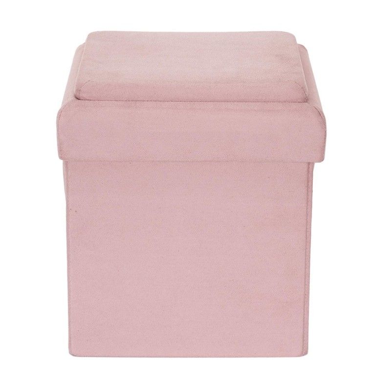 Coffre pouf pliable brique Rose Home Deco Kids
