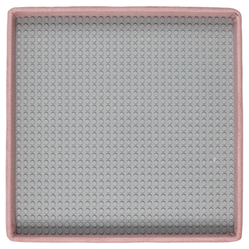 Coffre pouf pliable brique Rose Home Deco Kids