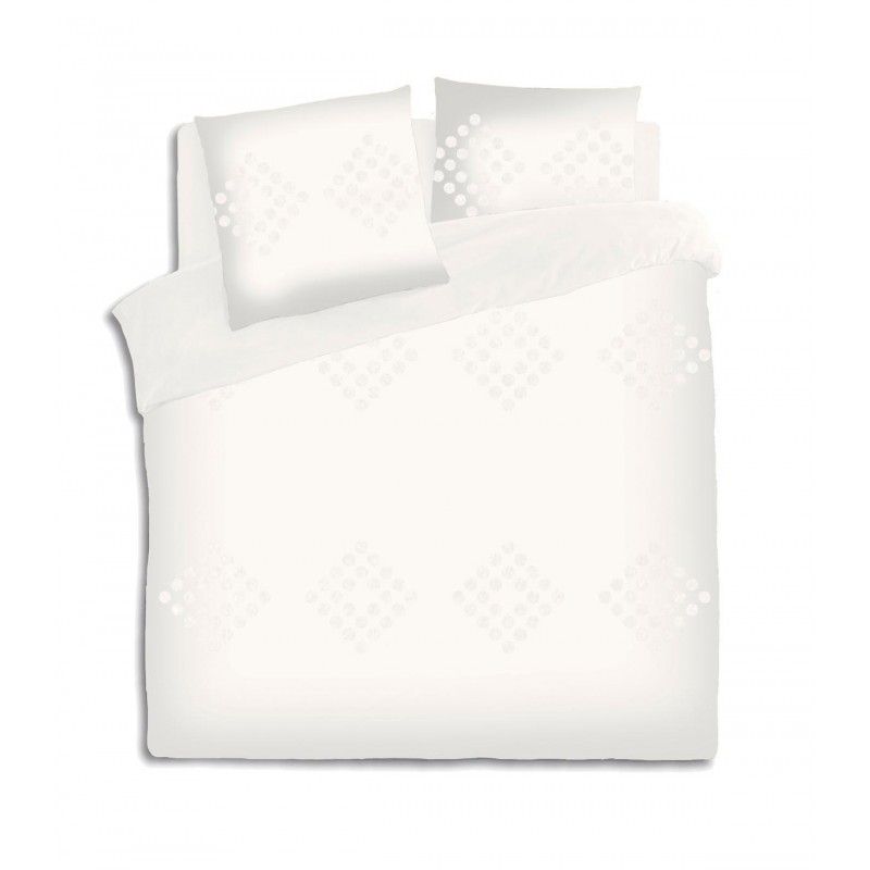 Parure De Lit Coton Lavé 240 X 220 Ivoire Atmosphera
