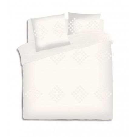 Parure De Lit Coton Lavé 240 X 220 Ivoire Atmosphera