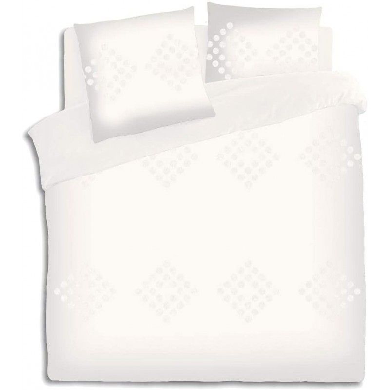 Parure De Lit Coton Lavé 260 X 240 Ivoire Atmosphera