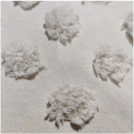 Parure De Lit Coton Lavé 260 X 240 Ivoire Atmosphera