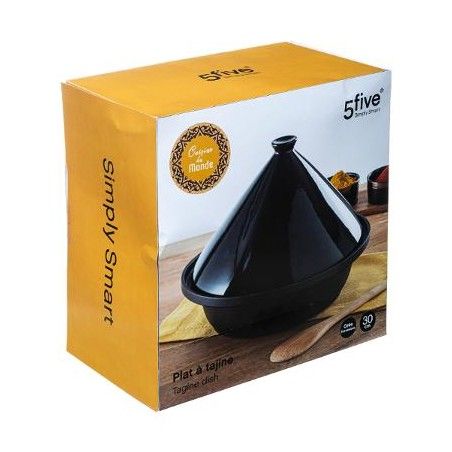 Plat tajine céramique 30 cm Noir Five
