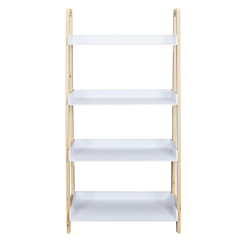 Etagère 4 Niveaux Bois 117cm Blanc Home Deco Factory