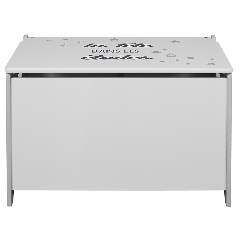 Coffre A jouets Enfant Gris Home Deco Kids