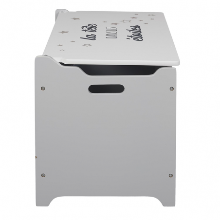 Coffre A jouets Enfant Gris Home Deco Kids