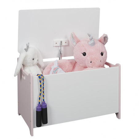 Coffre A Jouets Moon Blanc Home Deco Kids