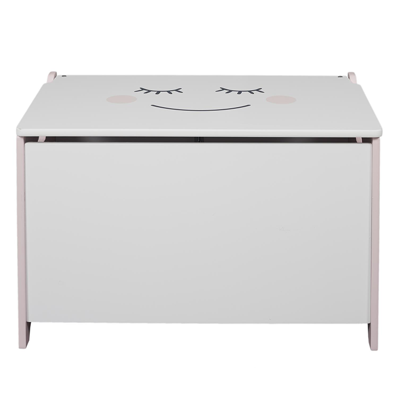 Coffre A Jouets Moon Blanc Home Deco Kids