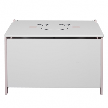 Coffre A Jouets Moon Blanc Home Deco Kids