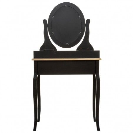 Coiffeuse Avec Tiroir Chrysa Noir H 136 Cm Atmosphera