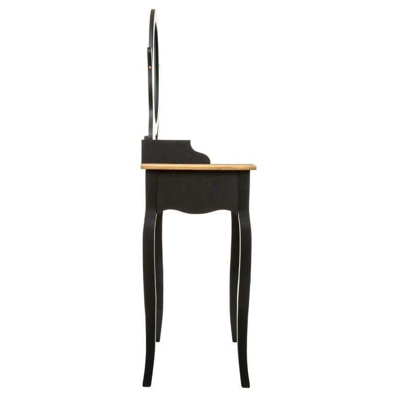 Coiffeuse Avec Tiroir Chrysa Noir H 136 Cm Atmosphera